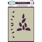 Creative Expressions Yuletide Spruce Companion Coloring Stencil cest125