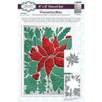 Creative Expressions Poinsettia Bliss Companion Coloring Stencils cest128
