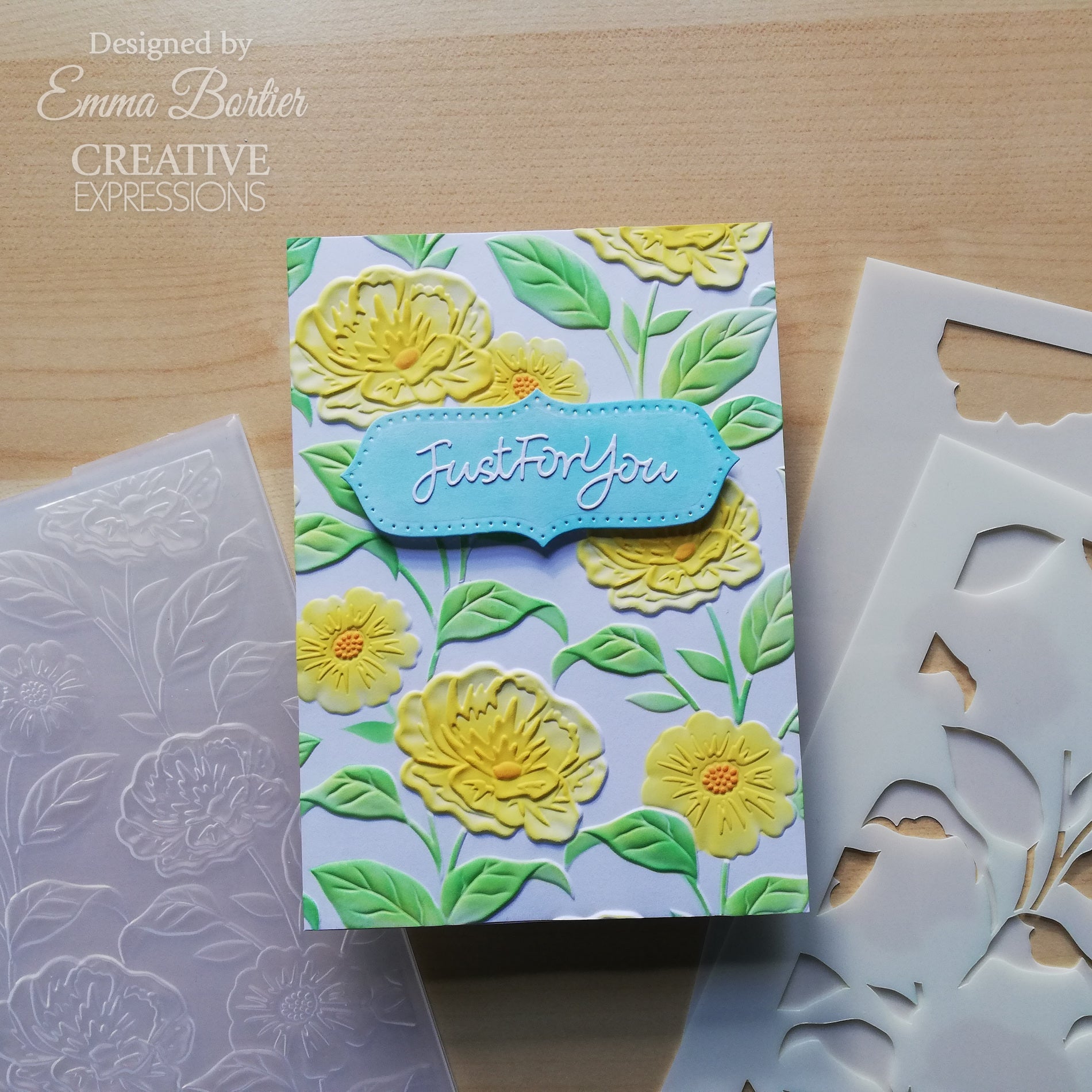 Creative Expressions Bold Blooms Companion Coloring Stencil Set cest131 just for you