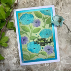 Creative Expressions Bold Blooms Companion Coloring Stencil Set cest131 beautiful day