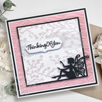 Creative Expressions Blossoming Branch Stencil cest134 thinking of you