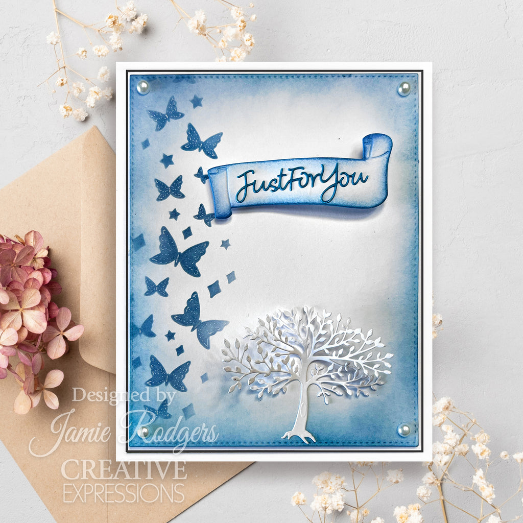 Creative Expressions Butterfly Ray Stencil cest144 just for you