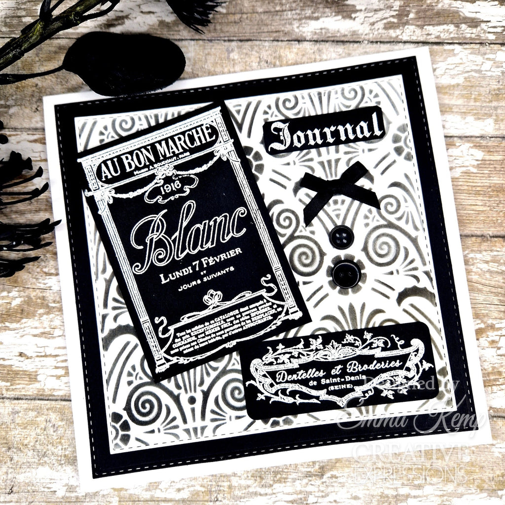 Creative Expressions Greek Motif Stencil cest150 journal