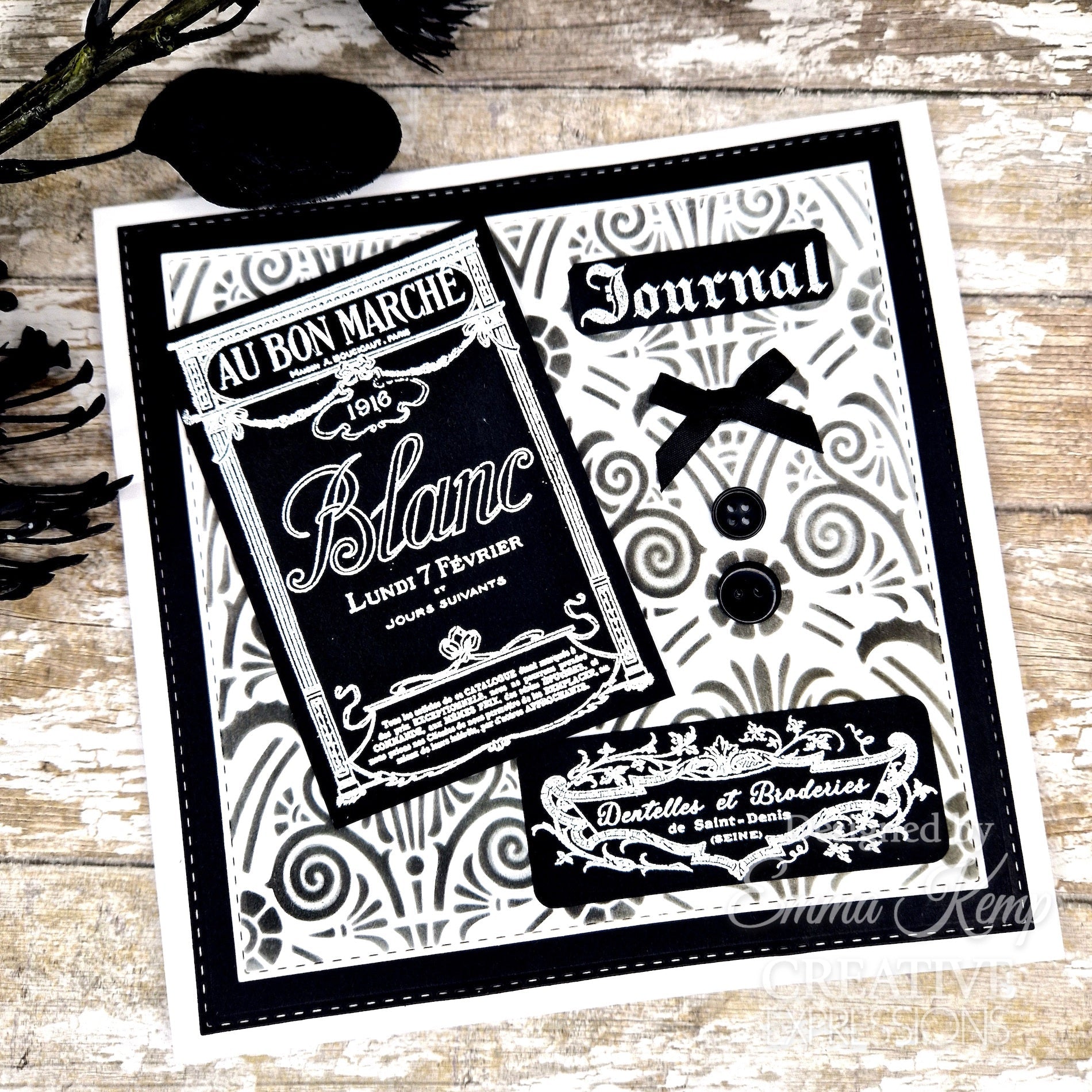 Creative Expressions Greek Motif Stencil cest150 journal
