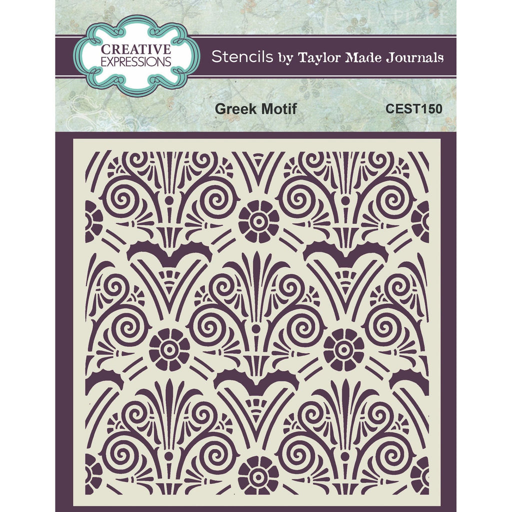 Creative Expressions Greek Motif Stencil cest150