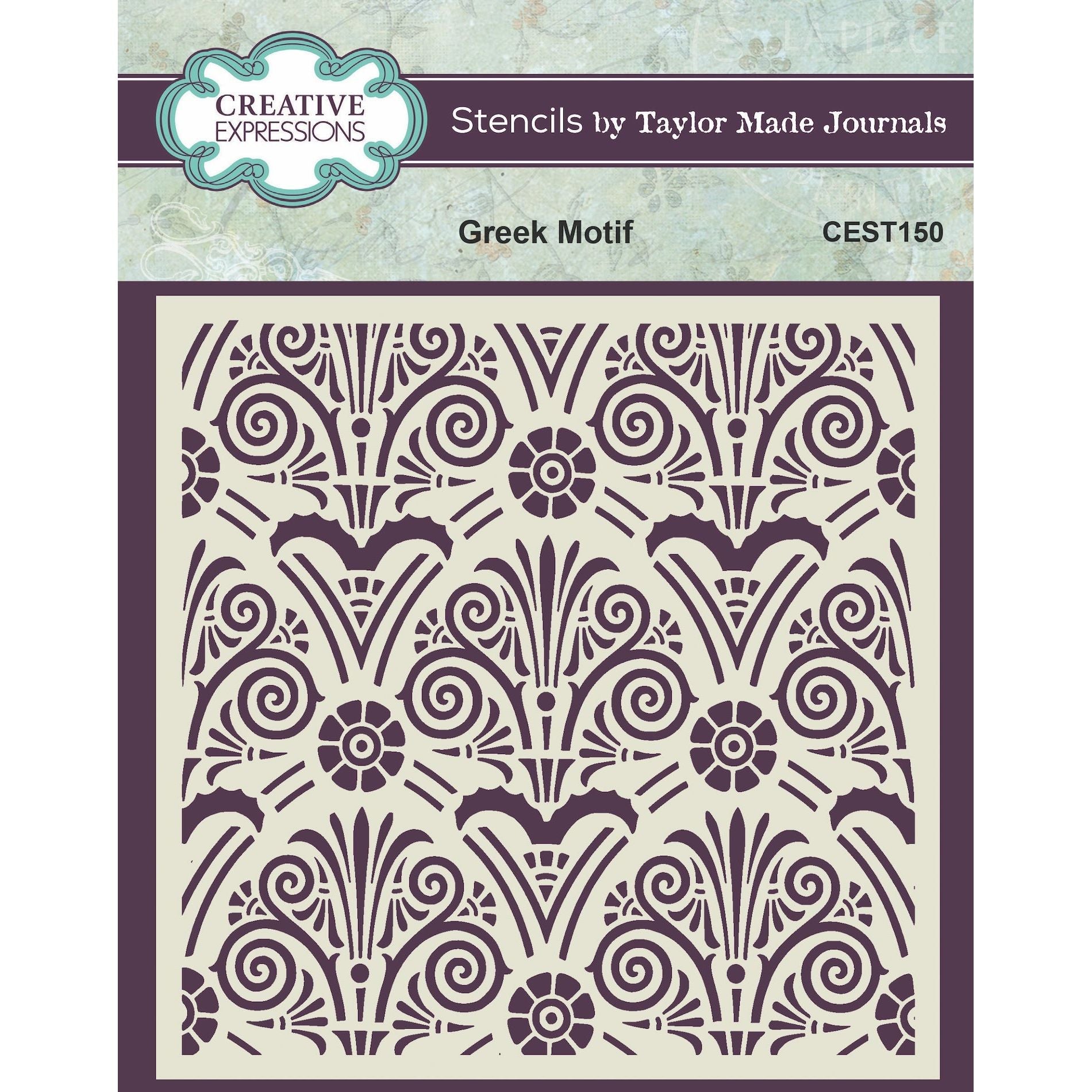 Creative Expressions Greek Motif Stencil cest150