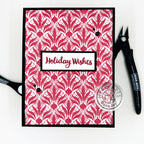 Hero Arts Cling Stamp Style Modern Bold Prints cg915 holiday wishes