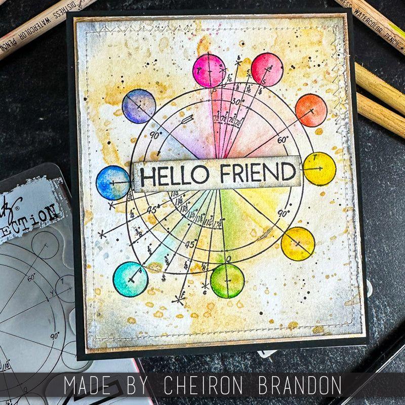 Tim Holtz Cling Rubber Stamps Deconstructed cms489 hello friend | color-code:ALT01