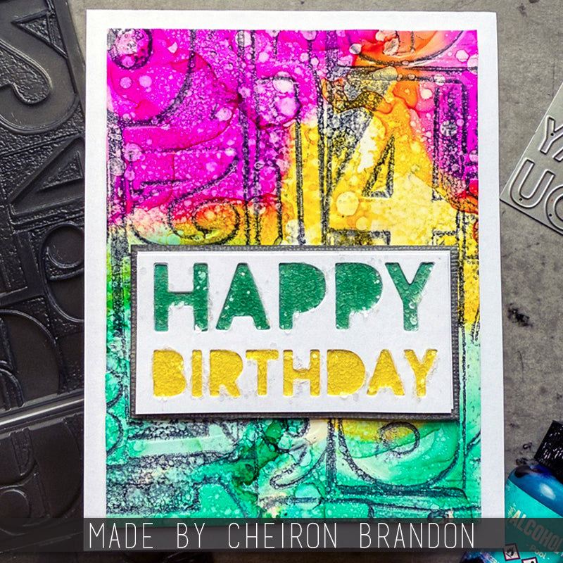 *Tim Holtz Sizzix BOLD TEXT 1 Thinlits Dies 665847