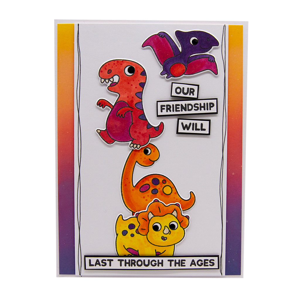 Tonic Rawr-Some Dinosaurs Stamp And Die Set sc25 our friendship will last through the ages