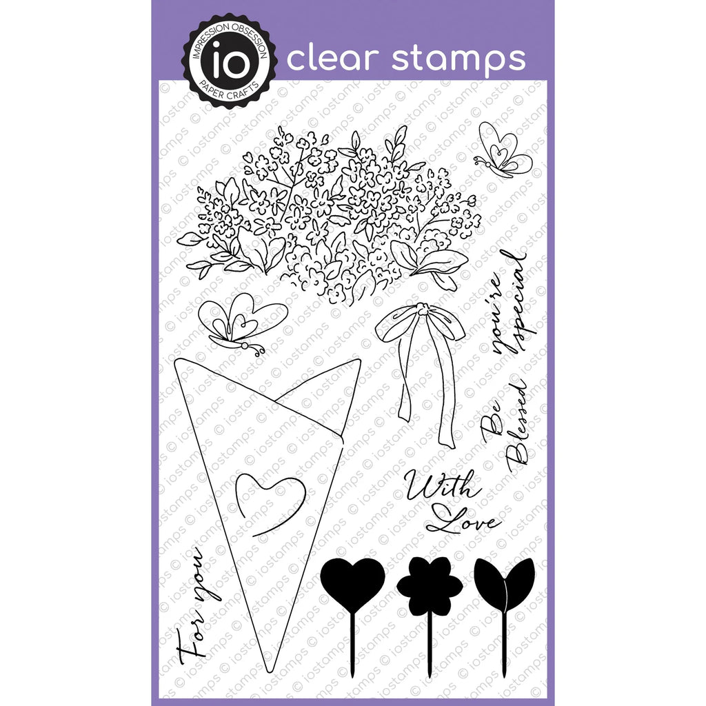 Impression Obsession Lovingly Wrapped For You Clear Stamp Set cl1282