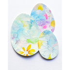 Memory Box Cheerful Floral Clear Stamp Set cl5278 eggs