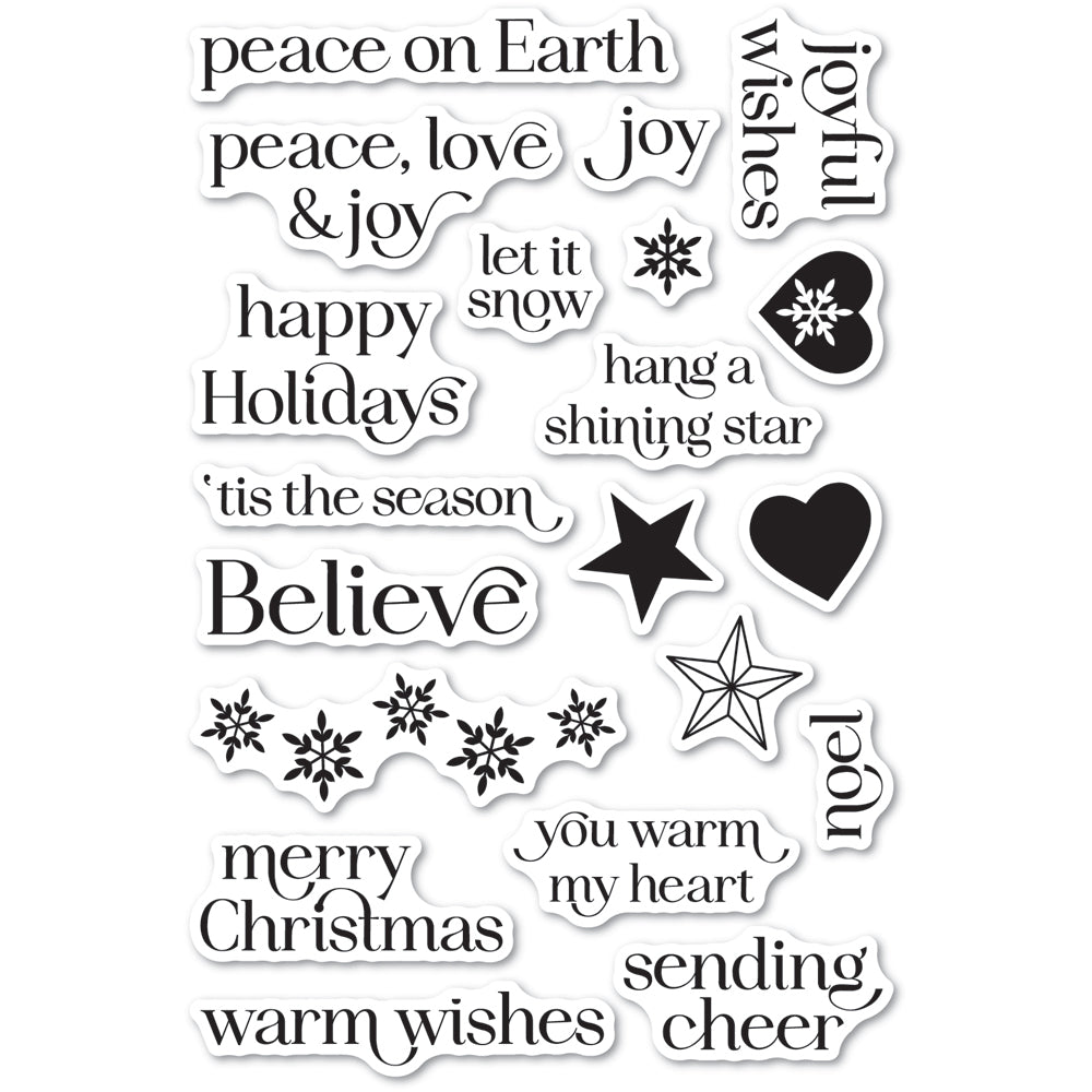 Memory Box Shining Star Clear Stamps cl5285