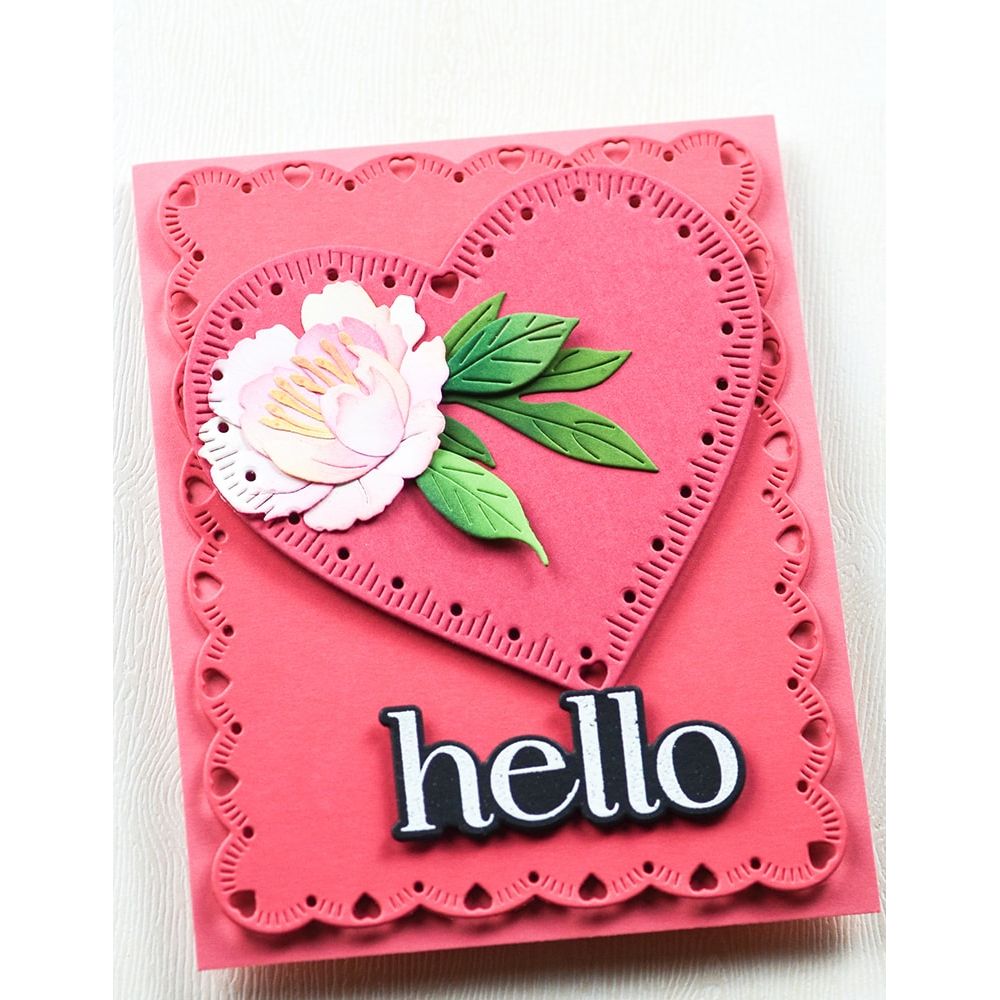 CL5289D-Memory Box Hello Butterfly Stamp And Die Set cl5289d heart
