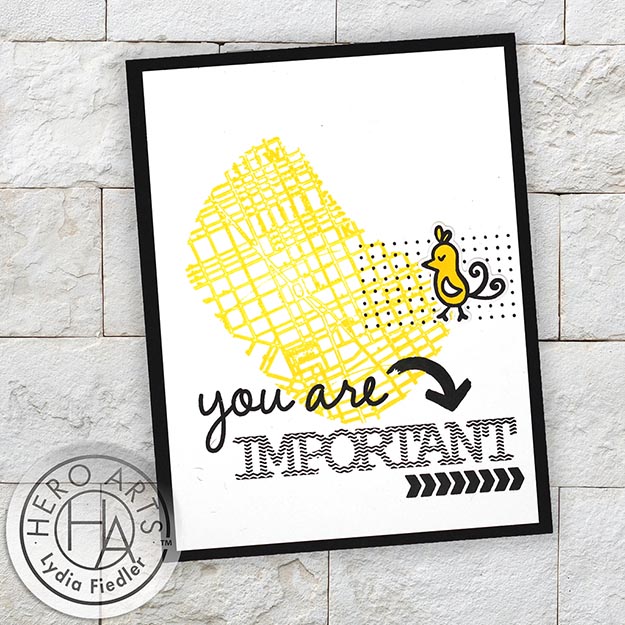 Hero Arts Be You Clear Stamp and Die Set SB361 you are important