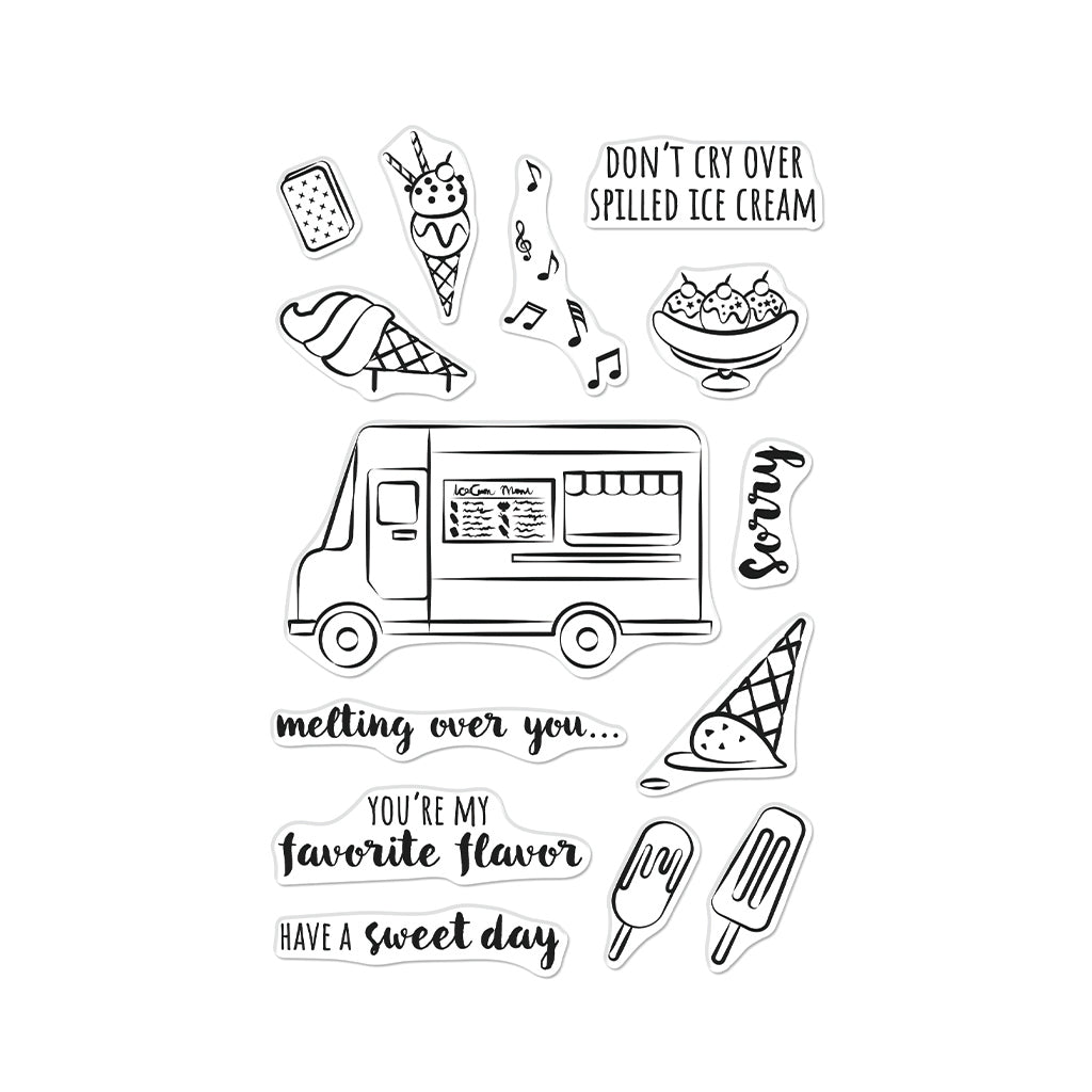Hero Arts Clear Stamps Ice Cream Truck CM704