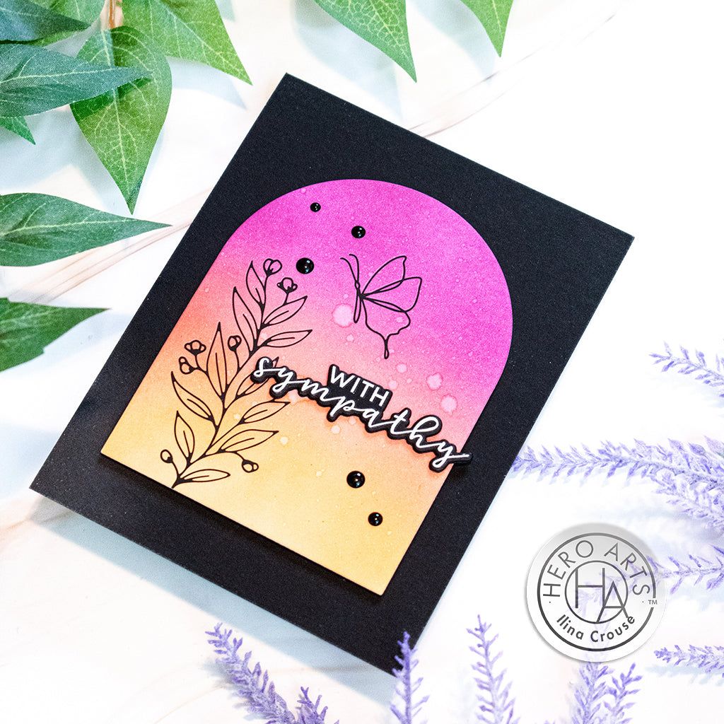 Hero Arts Clear Stamps With Sympathy cm722 with sympathy