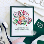 Hero Arts Clear Stamps Winter Mail Critters cm732 fox