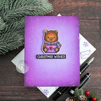 Hero Arts Clear Stamps Winter Mail Critters cm732 bear