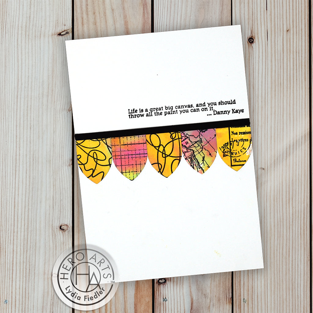 Hero Arts Clear Stamps Vintage Map and Ledger cm739 banners