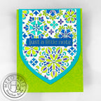 Hero Arts Clear Stamps Mandala Flower Pattern cm741 a little note