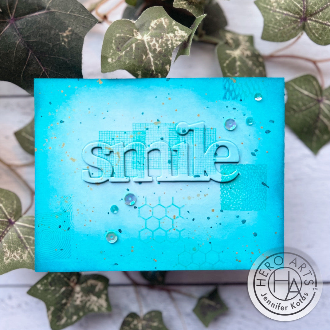 Hero Arts Clear Stamps Texture Blocks cm748 smile
