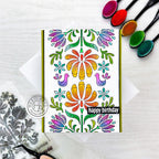 Hero Arts Clear Stamps Folk Art cm760 happy birthday