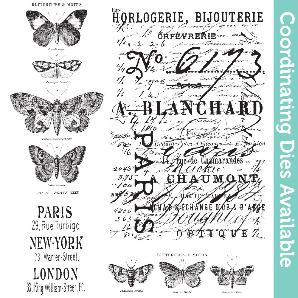 Tim Holtz Cling Rubber Stamps Papillon cms106