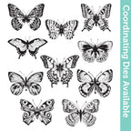 Tim Holtz Cling Rubber Stamps Flutter cms294