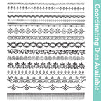 Tim Holtz Cling Rubber Stamps Ornate Trims cms326