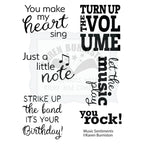 Karen Burniston Music Sentiments Clear Stamps cs002 product image