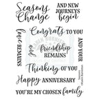 Karen Burniston Seasons Sentiments Clear Stamps cs004 product image