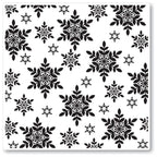Memory Box Aurora Snowflake Frame Cling Stamp cs2083