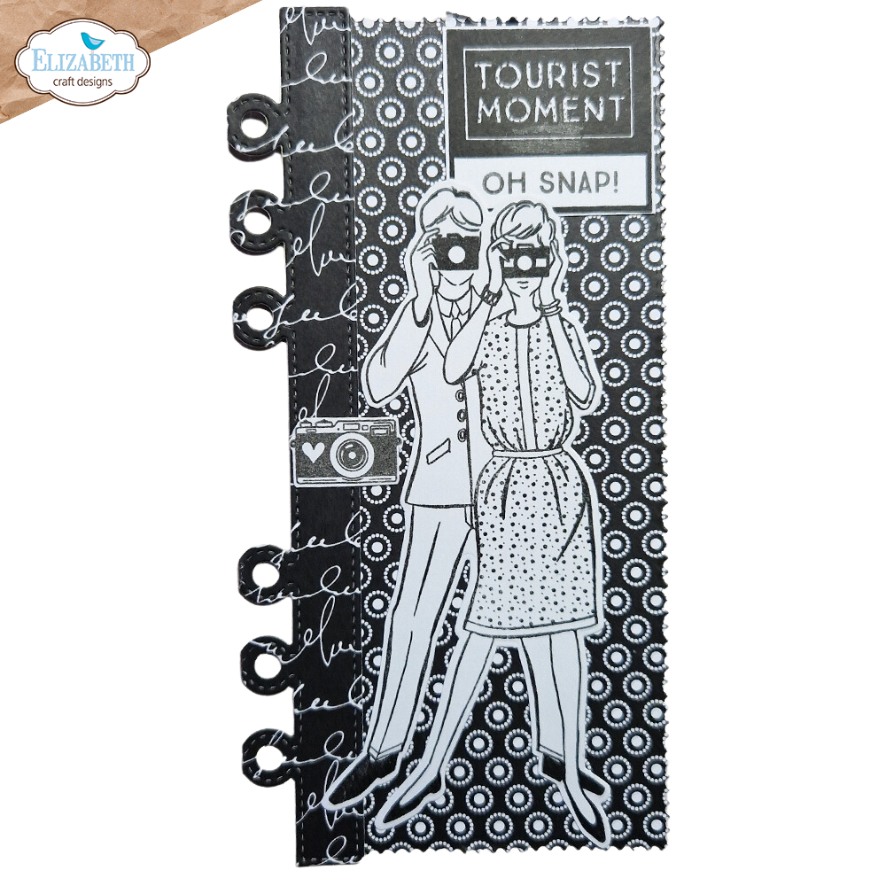 Elizabeth Craft Designs Photos From The Past Stamp and Die Set cs339 tourist moment