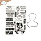 Elizabeth Craft Designs Florence Stamp and Die set csd354