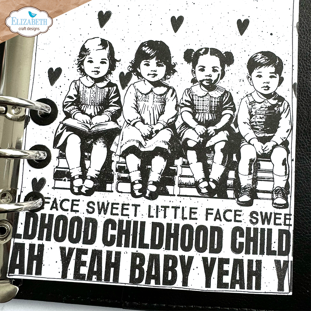 Elizabeth Craft Designs Favorite Humans Stamp and Die set csd355 childhood