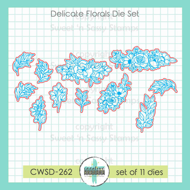 Sweet 'N Sassy Delicate Florals Dies cwsd-262