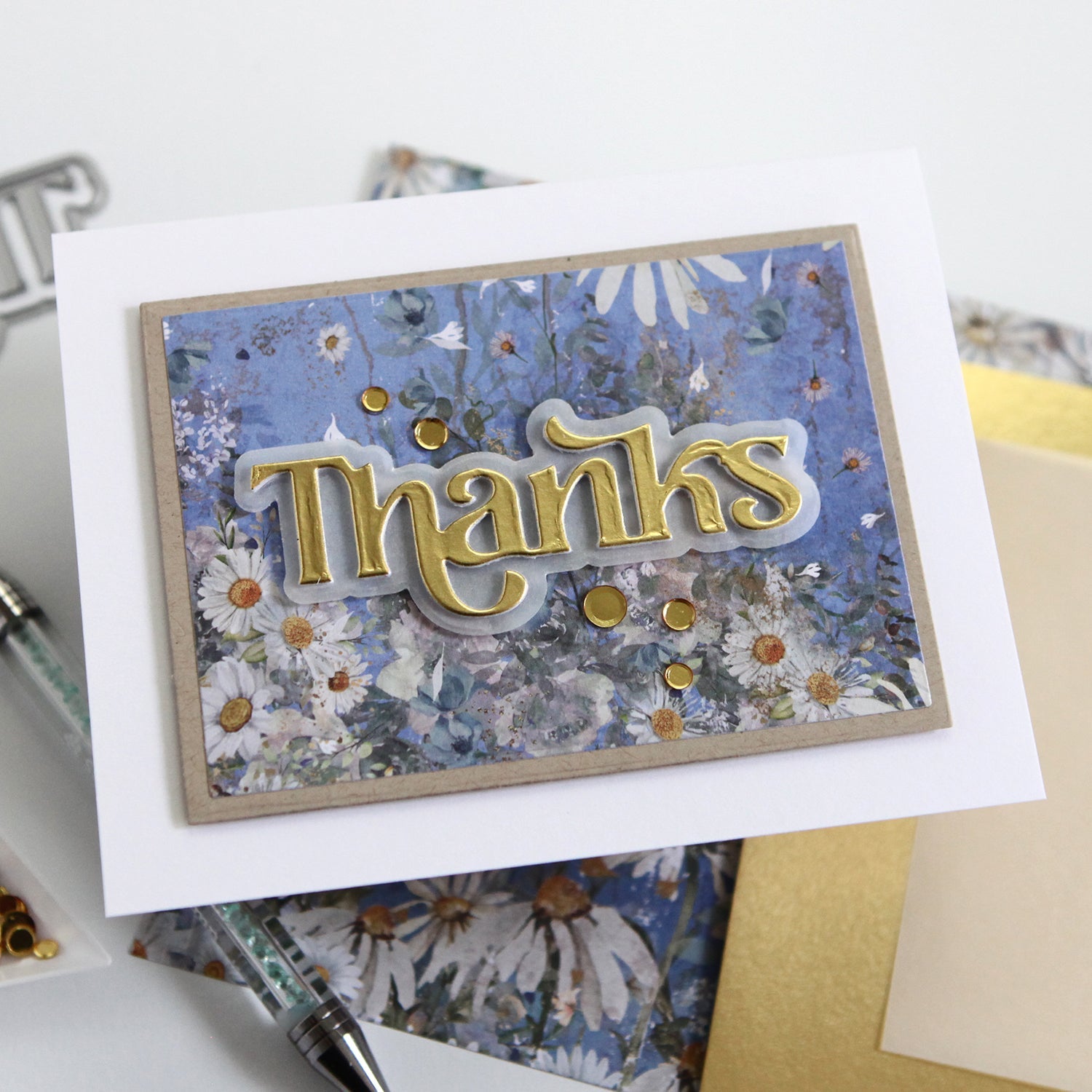 Simon Says Stamp Fancy Thanks Wafer Dies sssd112802 Thanks Card | color-code:ALT05