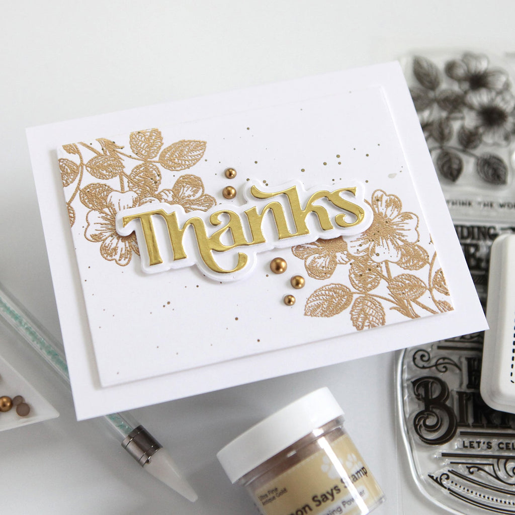 Simon Says Stamp Fancy Thanks Wafer Dies sssd112802 Thanks Card | color-code:ALT04