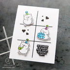 CZ Design Stamps and Dies A2 Grid Basics Bundle set1065ag Birthday Card | color-code:ALT05