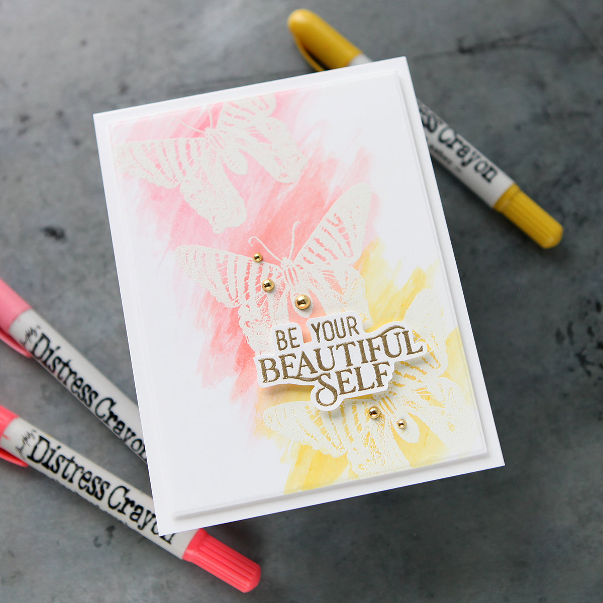 Simon Says Clear Stamps Beautiful and Curious 2243ssc Beautiful Self Card | color-code:ALT02