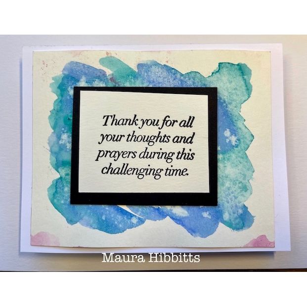CZ Design Clear Stamps Bereavement Thank Yous cz3101c In My Heart Bereavement Thanks Card