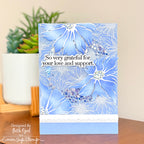 CZ Design Clear Stamps Bereavement Thank Yous cz3101c In My Heart Grateful Card