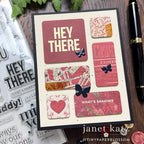 CZ Design Clear Stamps Classic Friendship cz294c Always Hey There Card Janet Katz