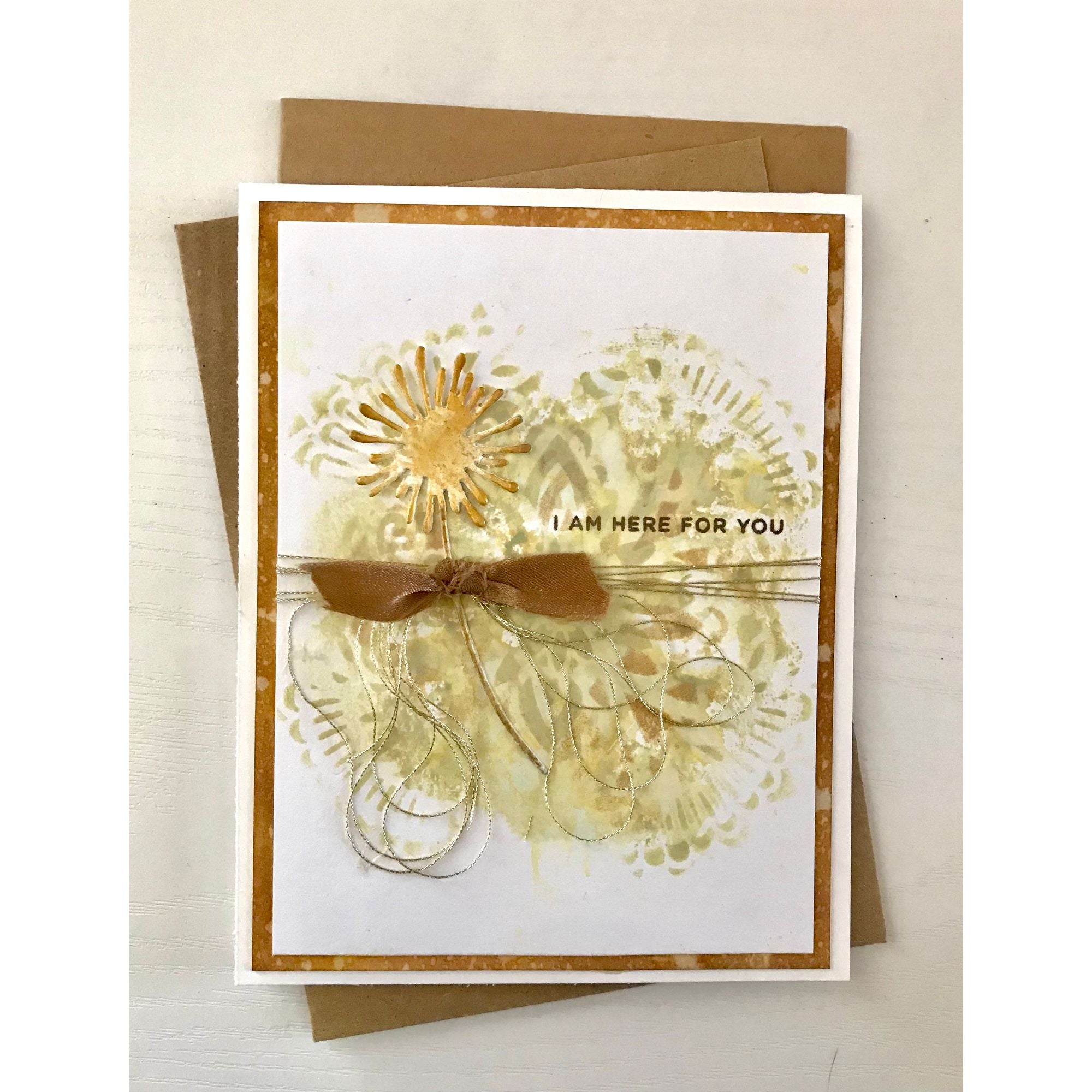 CZ Design Clear Stamps Classic Friendship cz294c Always There Here for You Card Loralee Ferguson