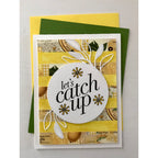 CZ Design Clear Stamps Classic Friendship cz294c Always There Let's Catch Up Card Loralee Ferguson
