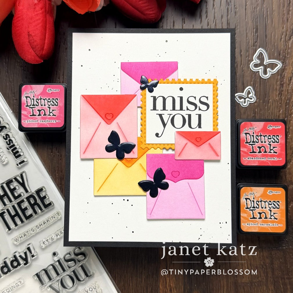 CZ Design Clear Stamps Classic Friendship cz294c Always There Miss You Card Janet Katz