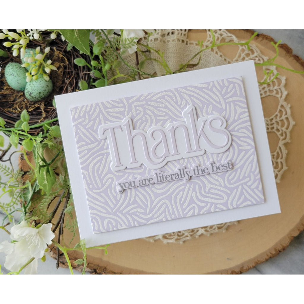 CZ Design Clear Stamps Mod Composition cz71 Always There Thanks Card Rosemary Dennis