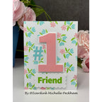 CZ Design Clear Stamps Number 1 Words cz3106c Every Happiness Michelle Peckham Number One Friend Card