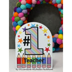 CZ Design Clear Stamps Number 1 Words cz3106c Every Happiness Michelle Peckham Number One Teacher Card